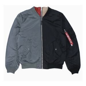 Alpha Industries Bomber Flight Jacket L-2B Reversible Color Block Men’s Sz S